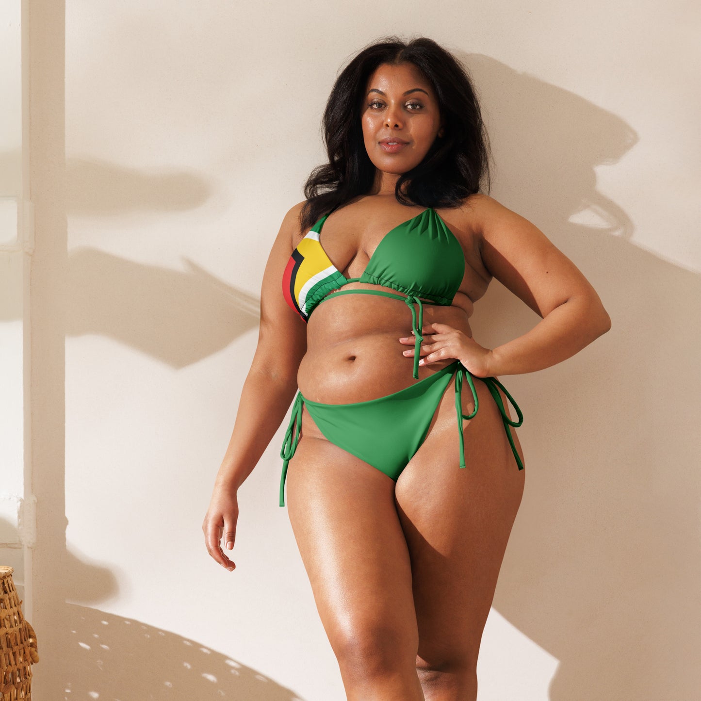 Guyana Bikini string recyclé all-over print