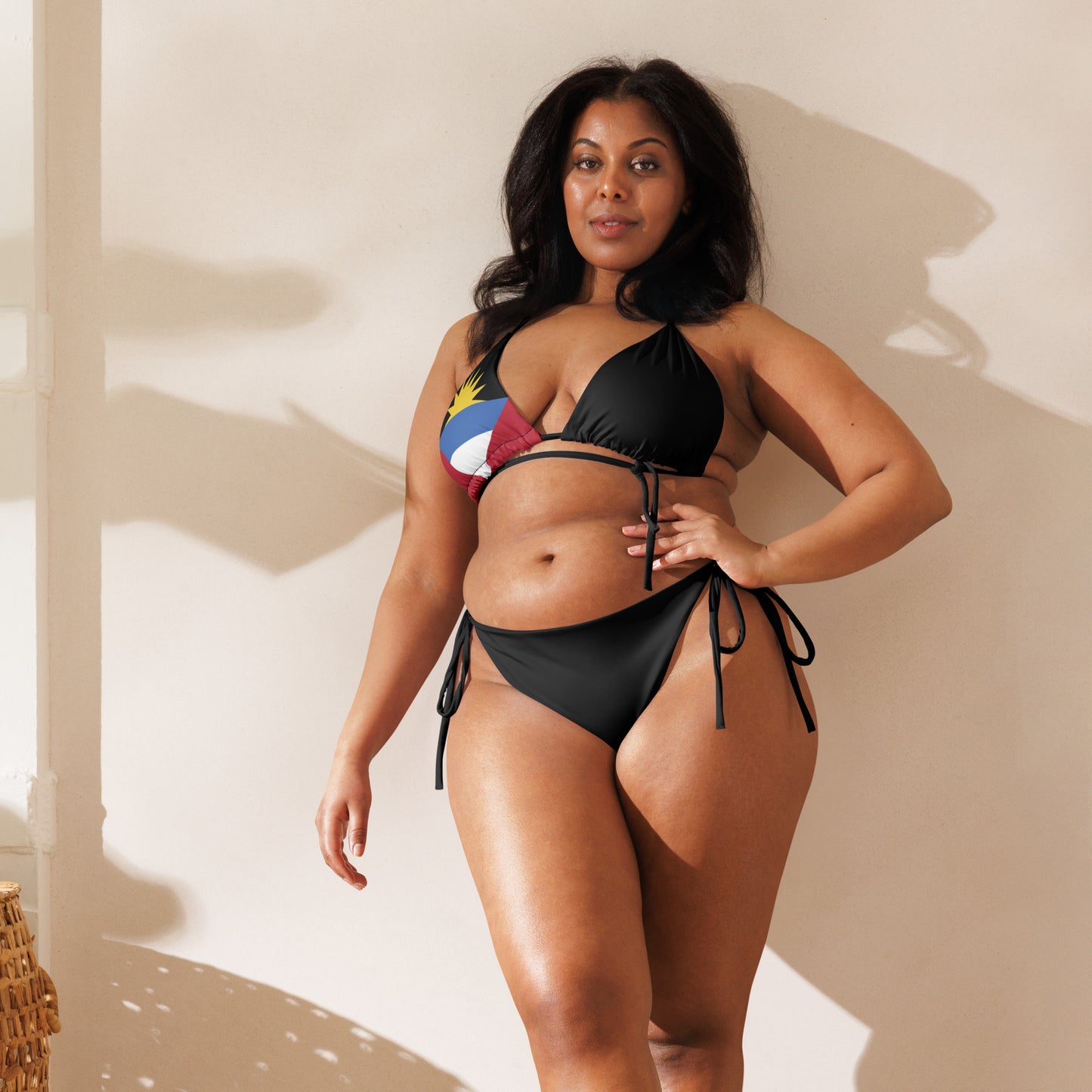 Antigua-et-Barbuda Bikini string recyclé all-over print