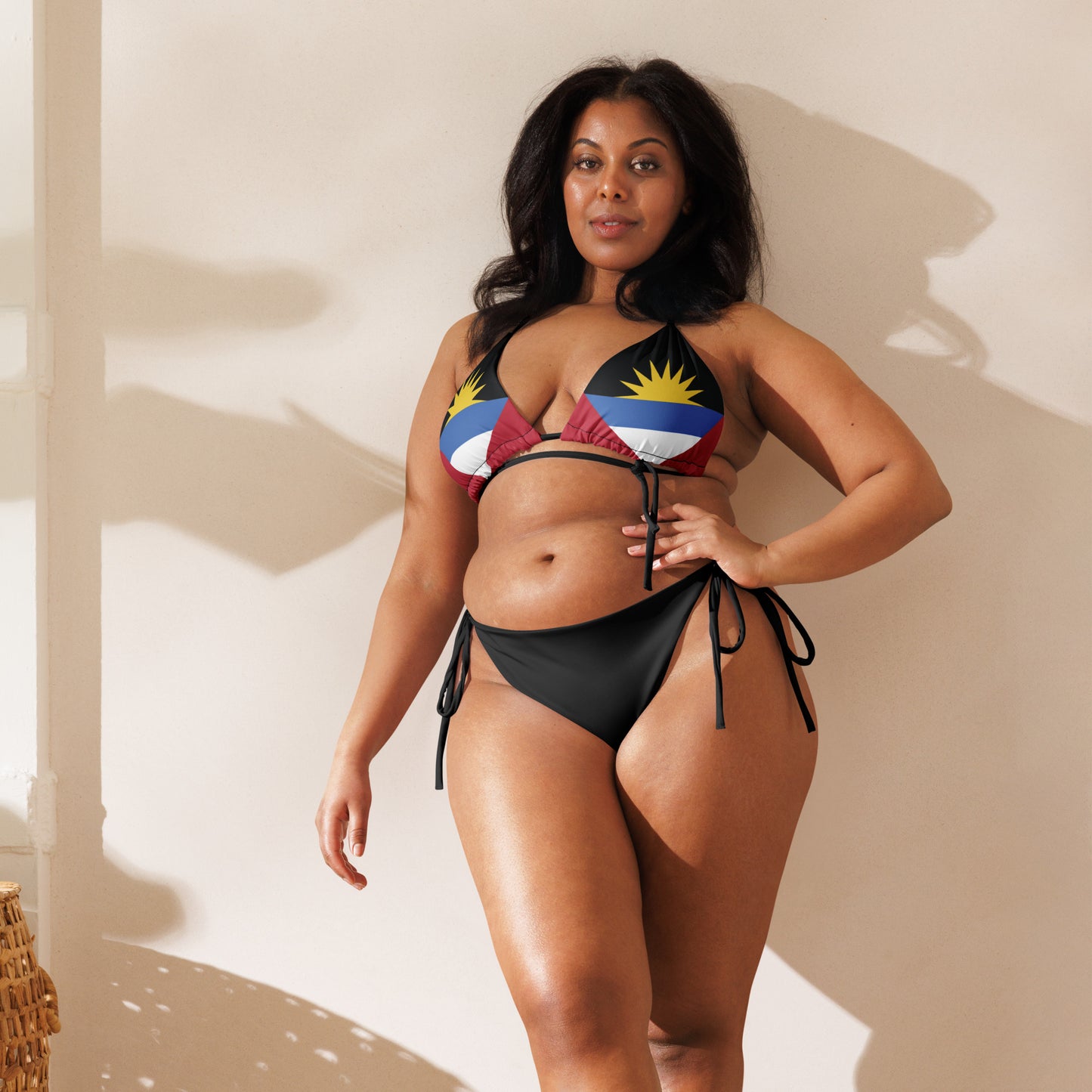 Antigua & Barbuda Bikini string recyclé all-over print