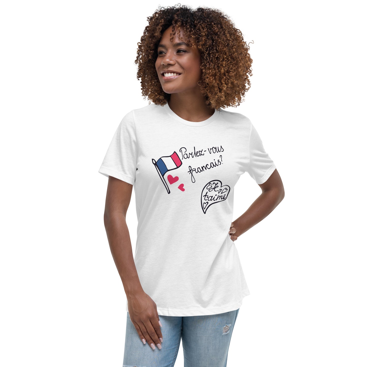 PARLEZ-VOUS T-shirt décontracté pour femme