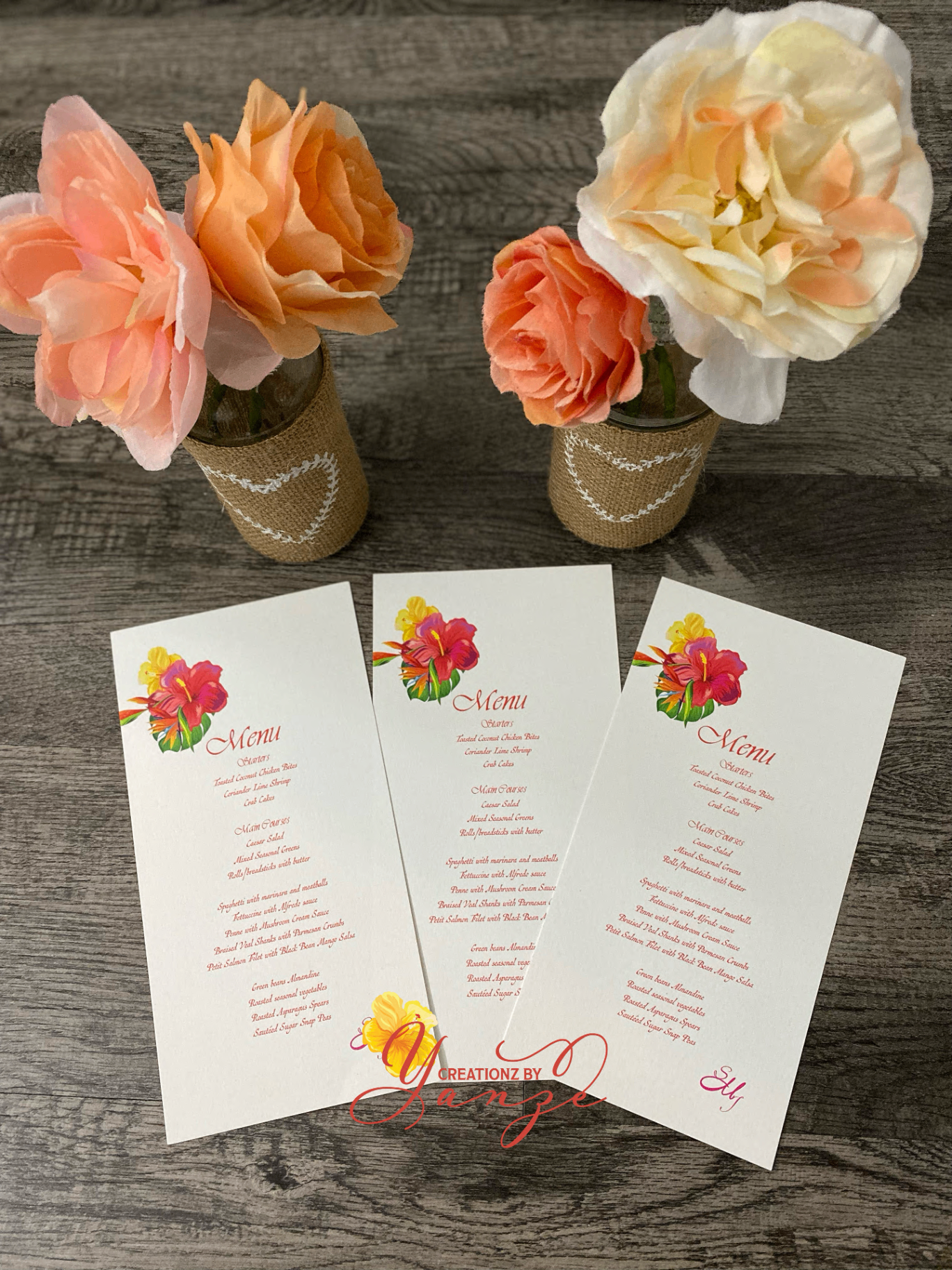 Menu Cards
