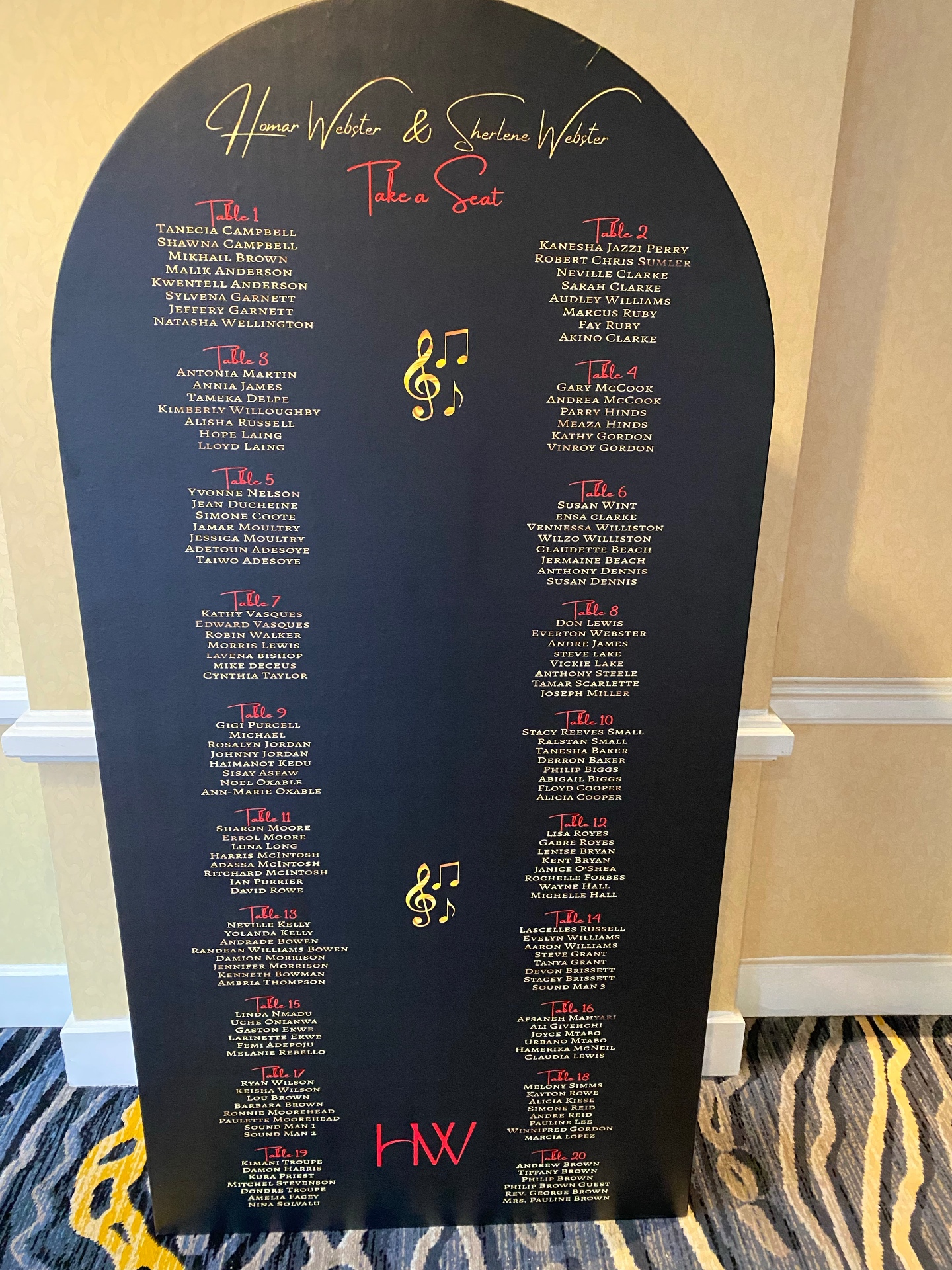 Seating Charts