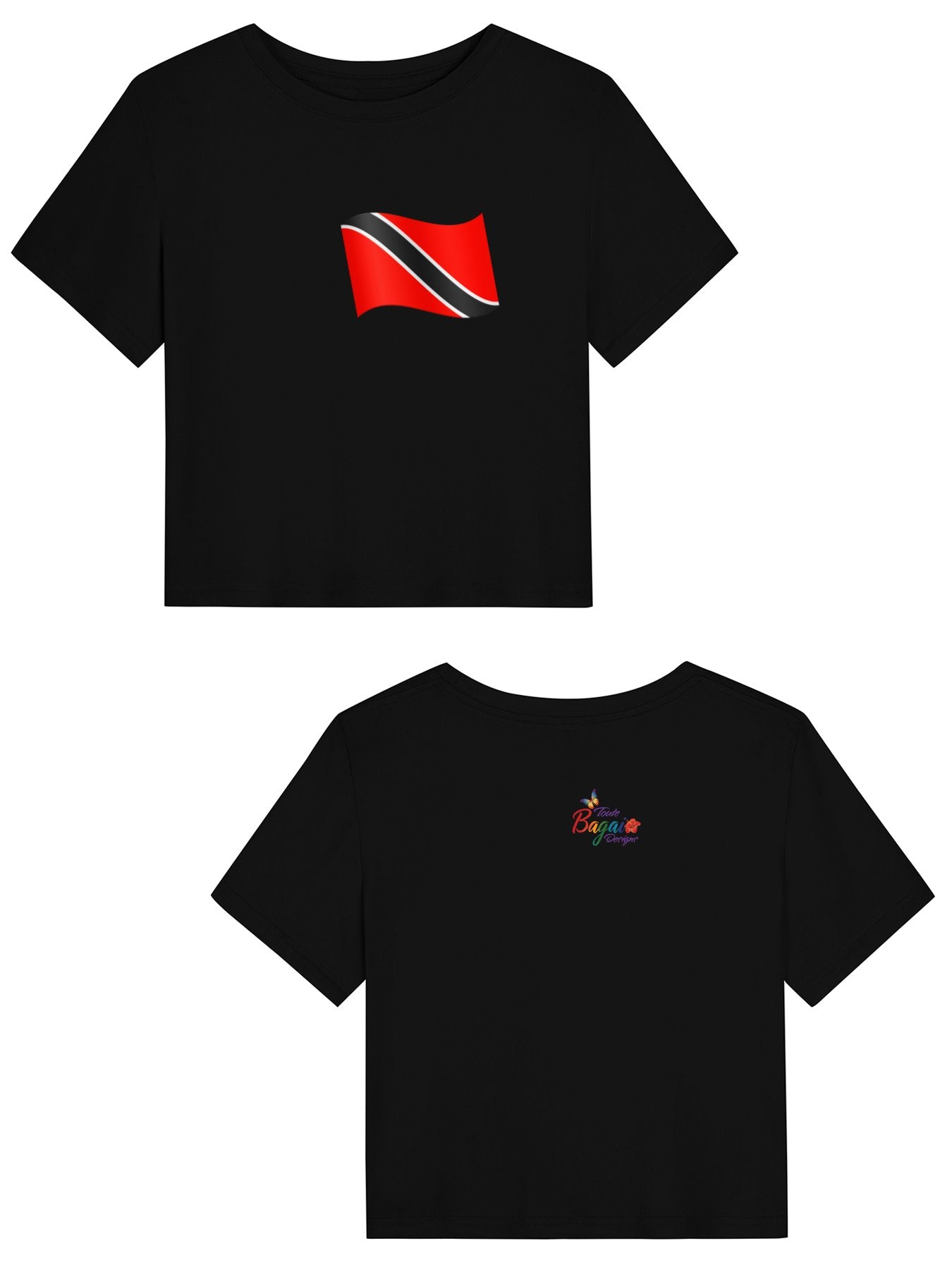 Trini Flag Women's Crop Top T-shirt