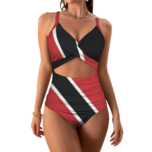 TRINIDAD One Piece Women's Twist Front Tie Back Swimsuit