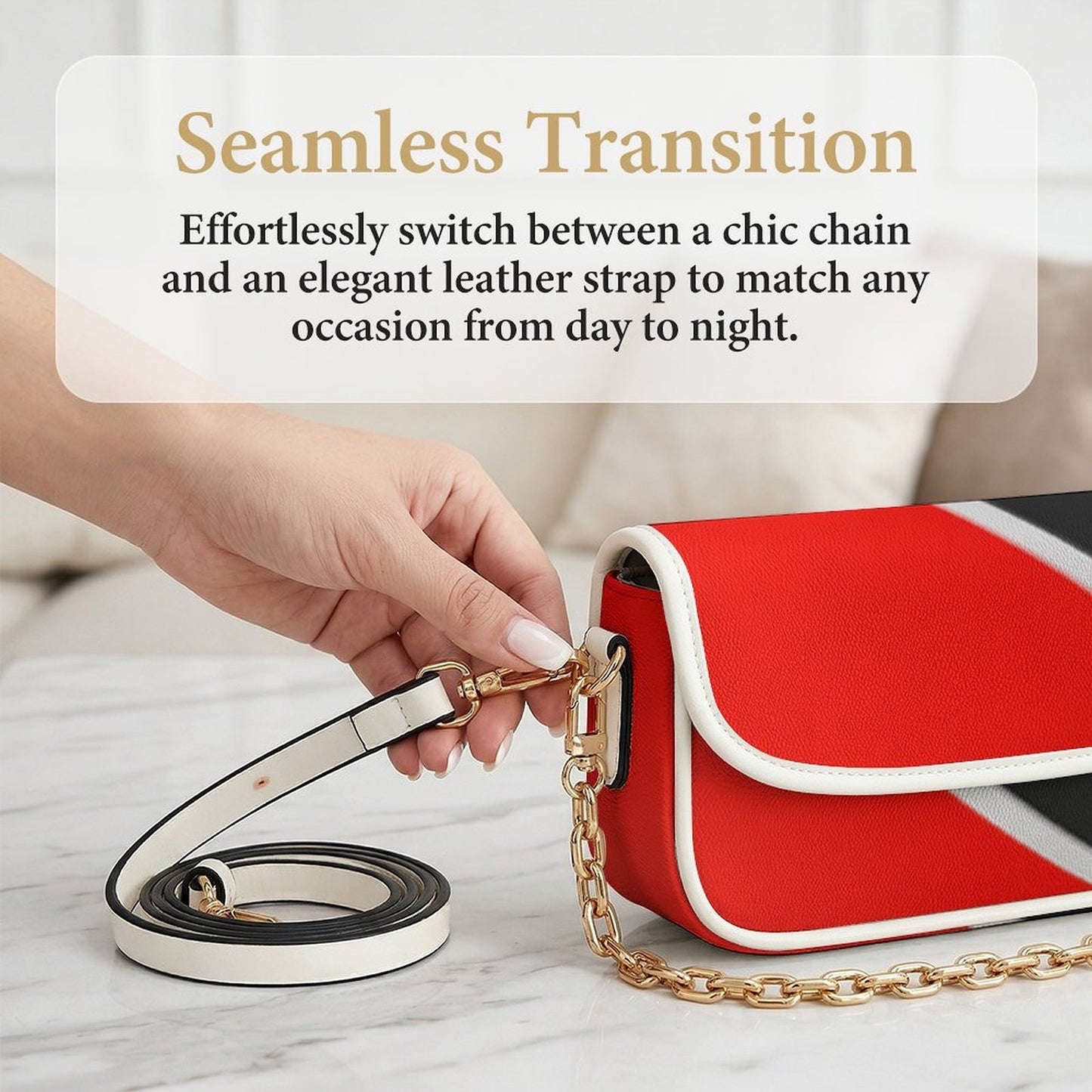 Trini Chain Handbag(One-sided Printing)