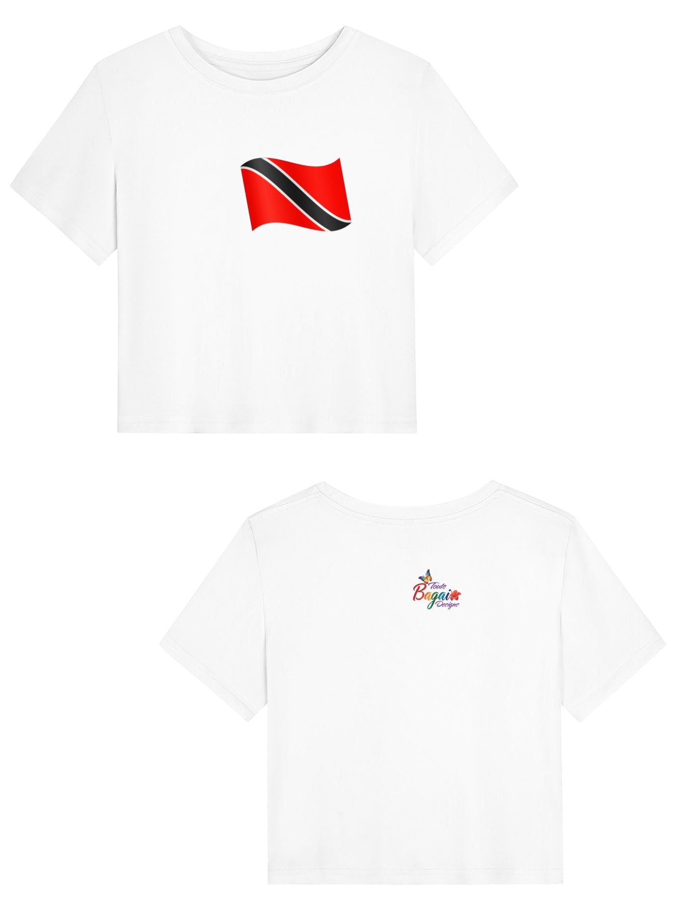 Trini Flag Women's Crop Top T-shirt