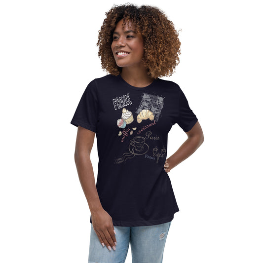 FRANCE PARISIAN Women's Relaxed T-Shirt